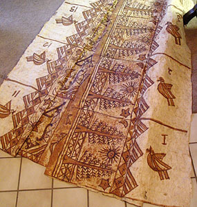 Hawaiian Tapa Cloth - Circa 1960