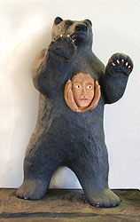 Beast Within - Plaster Sculpture by Norma Rogers