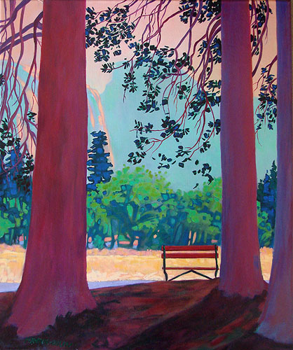 The Bench at Ahwahnee Meadow by Susan Bolen
