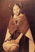 Hopi Girl with Jar - Photograph by Edward Curtis