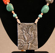 Silver Corn Necklace by Judy DeRosa