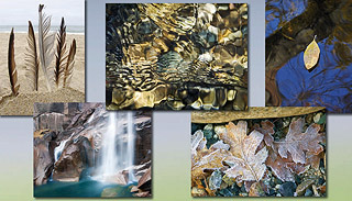 Going Deeper Exhibit Postcard, works by Jon Bock, Jeff Grandy, Dave Hoffman, Franka Gabler, Nancy Robbins